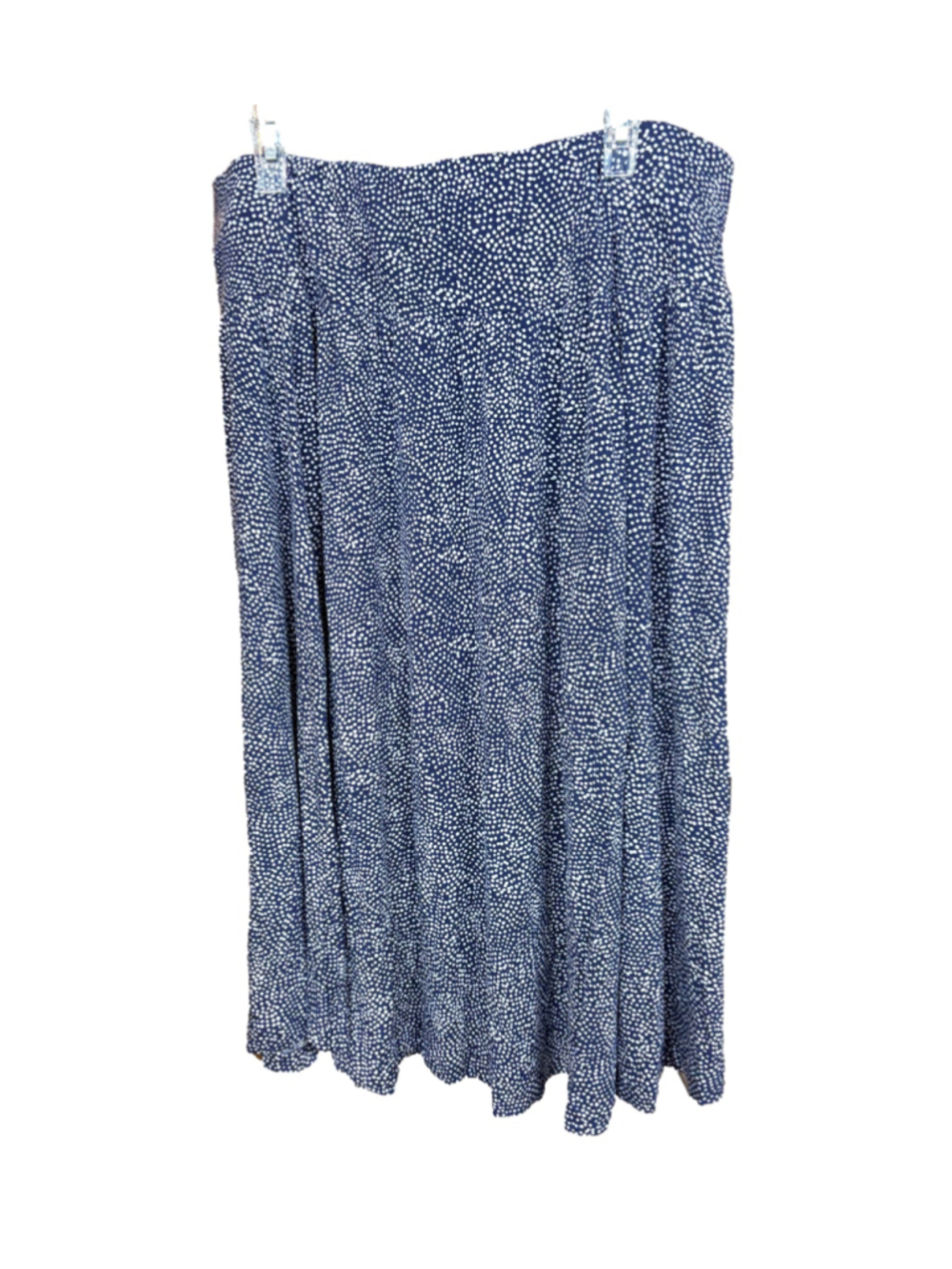 Women's Hilary Radley Midi Skirt XL Blue White Polka Dot
